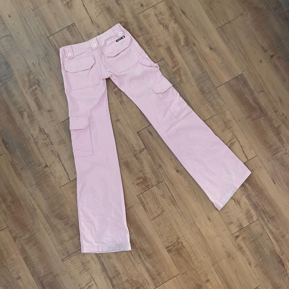 RARE Frankie B Pink Lowrise Cargo Pants Size 0 - Picture 2 of 12
